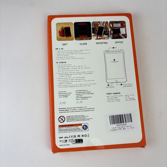 Pink LCD Writing Tablet 8.5 Inch Electronic Drawing Board Erasable Reusable - Picture 2 of 3